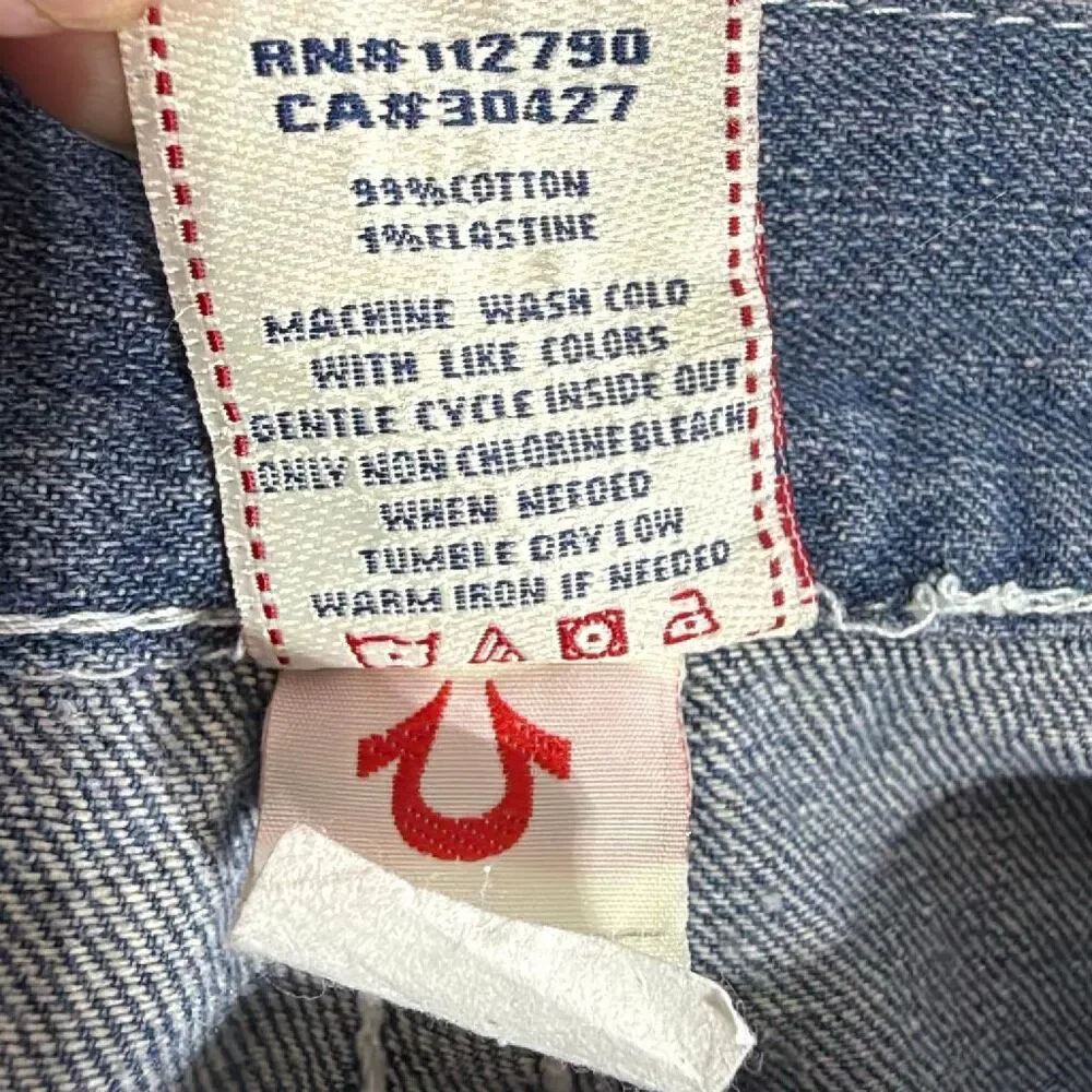 Vintage True Religion GUC Early 2000s Joey Super T Mens Grunge Jeans USA 40x34